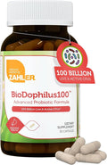 Zahler BioDophilus100-100 Billion Probiotic - 100 Billion CFU 11-Strain Gut Health Probiotic Supplement - Prebiotics/Probiotics for Digestive Health Probiotics for Women and Men. (30 Ct)