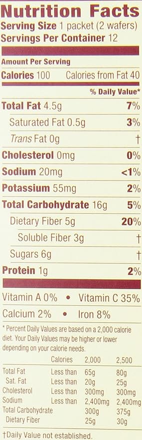 Metamucil Meta Multi-grain Fiber Wafers by Meta Apple Crisp 24 count (Pack of 3) (OLD)