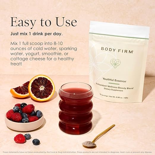 Body Firm Youthful Essence Antioxidant Wellness-Beauty Blend 90 Day Supply