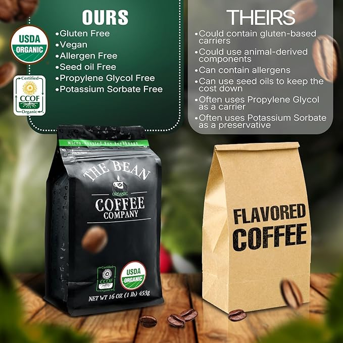 The Bean Organic Coffee Company Caramel Medium Roast Whole Bean Coffee 16-Ounce Bag