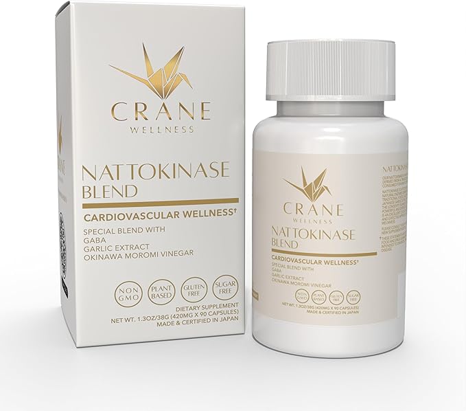 NATTOKINASE Blend 6000 FU | Non-GMO Vegan Gluten Free | Made in Japan Family Owned Over 50 Years | Traditional Japanese Enzyme