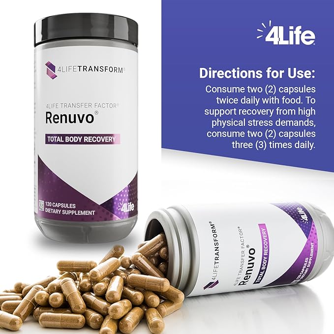 4Life - Transform Transfer Factor Renuvo - Healthy Aging - 120 Capsules