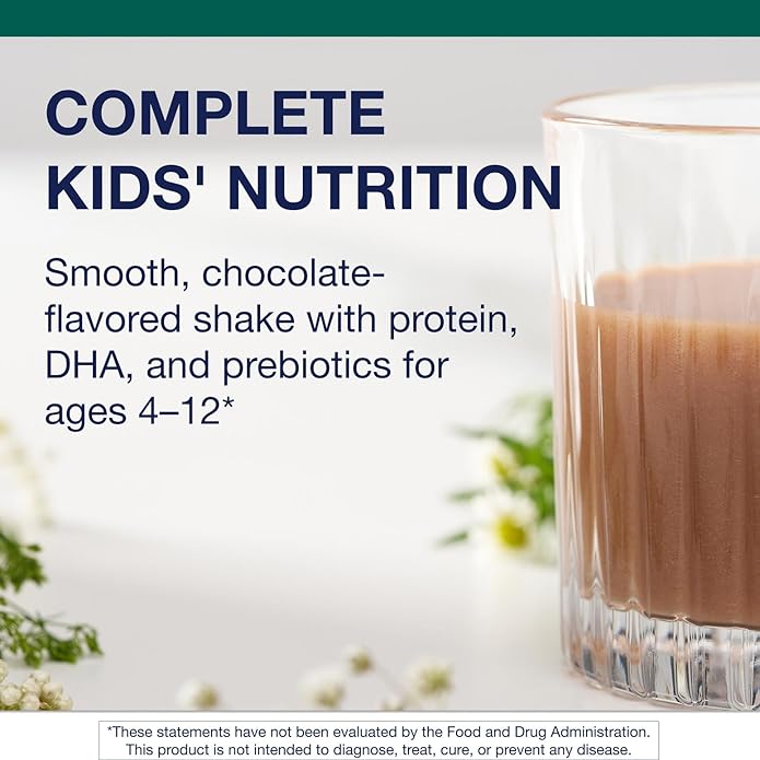 Metagenics MetaKids Nutrition Powder - Kids Multivitamin Powder with Prebiotics DHA Protein &amp Amino Acids* - Complete Protein - Non‑GMO Gluten‑Free