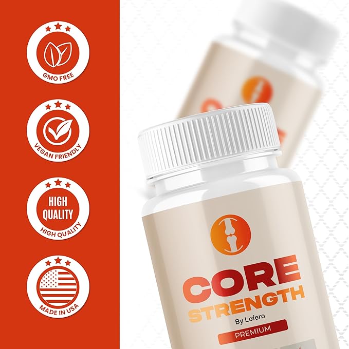 Core Strength Capsules CoreStrength Premium Supplement Joint Vitamins Support with Advanced Maximum Strength &amp Wellness Formula All-Natural Ingredients for Overall Health Reviews Pills (60 capsu