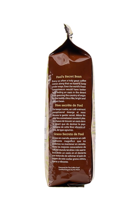Coffee Fool's Organic Fair Trade Secret Bean (Strong Drip Grind)