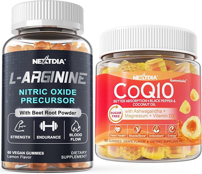Nextdia Sugar-Free CoQ10 200mg + L Arginine Gummies