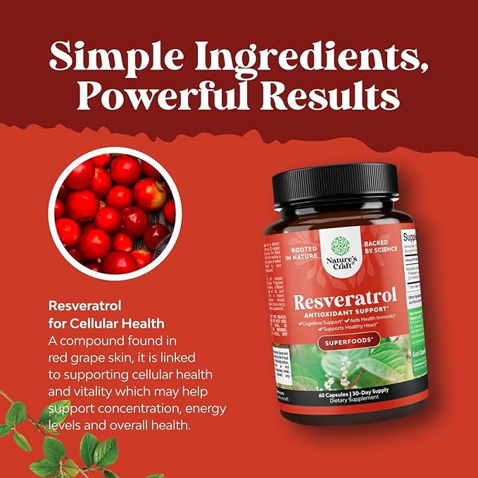 Bundle of Anti Aging Trans Resveratrol and Pure Selenium Thyroid Support Supplement - Natural Joint Support Supplement - Natural Immune Booster for Adults