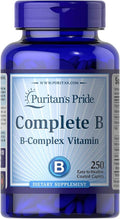 Puritan's Pride Complete B Complex for Energy Metabolism Caplets by Vitamin B 250 Count