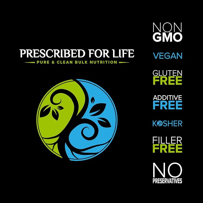 Prescribed For Life DMAE Powder (2-dimethylaminoethanol Powder) | DMAE Nutritional Supplements | Gluten Free Vegan Non GMO (10 kg / 22 lb)