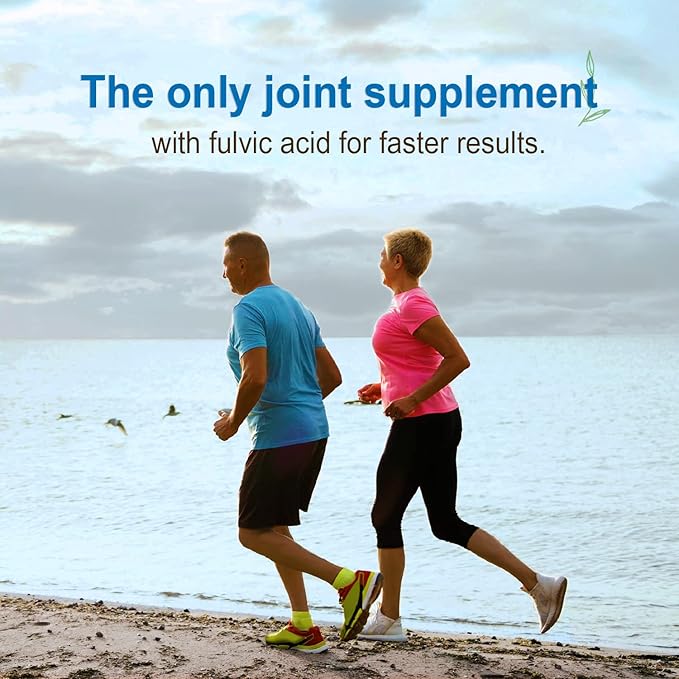 Vital Earth Liquid Joint Support Supplement 2-Pack – Glucosamine Chondroitin MSM Plus Hyaluronic Acid Boswellia &amp Fulvic Acid (70+ Trace Minerals) 32 Oz Ea