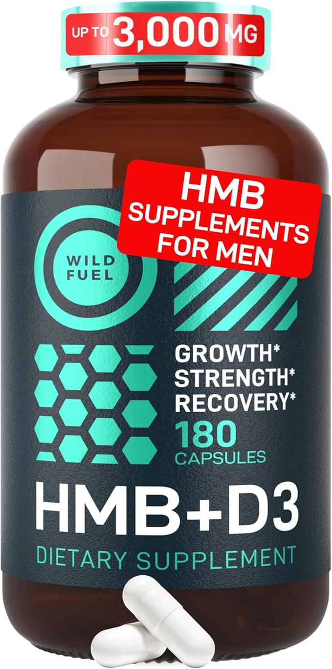 WILD FUEL HMB with Vitamin D3 and Essential Amino Acid Supplement Power and Recovery Bundle