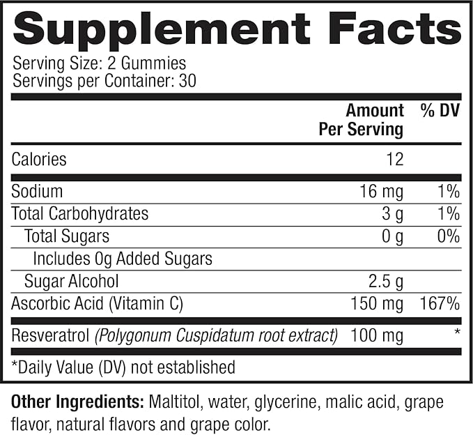 Reserveage Beauty- Resveratrol Gummies 100 mg Antioxidant Supplement Supports Healthy Aging Vegan - 1 Pack &amp Collagen Candy Collagen Supplement for Skin Care and Hair Growth Collagen Booster