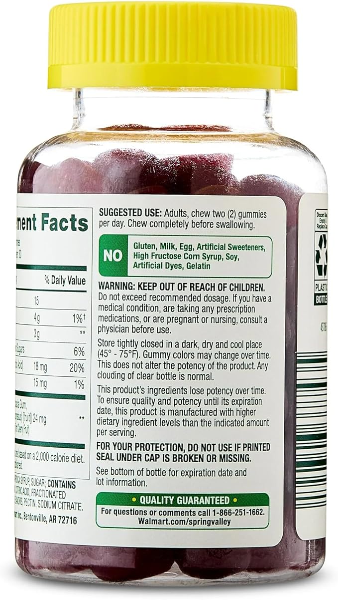 SUREFECT Spring Valley Tart Cherry Gummies - 1200mg per Serving with Vitamin C - Antioxidant Support - 60 Vegetarian Gummies Organizer.