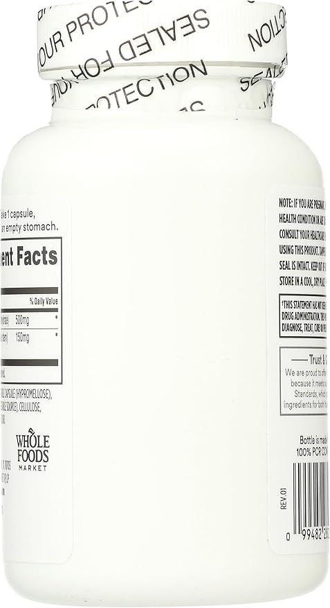 365 by Whole Foods Market Quercetin with Bromelain 50 Vegetarian Capsules