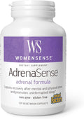 WomenSense AdrenaSense by Natural Factors AdrenaSense Herbal Supplement for Adrenal Support and Stress Relief Vegan Non-GMO 120 Capsules