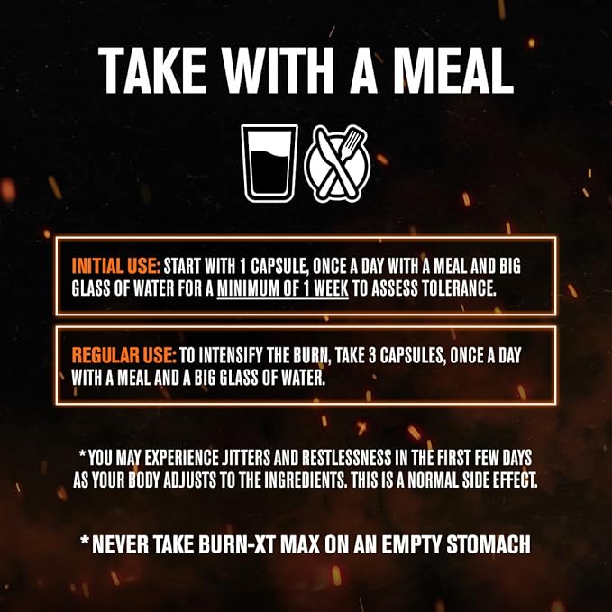 Jacked Factory Burn-XT Clinically Studied Fat Burner &amp Weight Loss Supplement (60 Capsules) &amp Burn XT Max High Performance Fat Burner (90 Capsules)