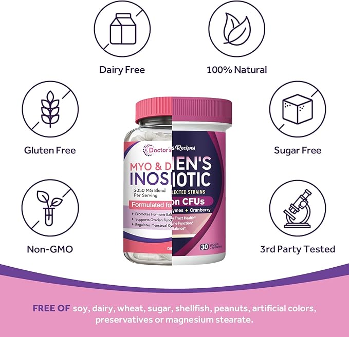 Doctor's Recipes Microflora &amp Hormone Balance Bundle - Vaginal Urinary Digestive Immune &amp Reproductive Health for Women