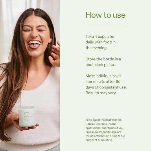 Divi Hair Growth Vitamins for Women and Men - Made with Clean Vegan and Science-Backed Ingredients - Promotes Hair Growth Reduces Shedding Boosts Thickness and Fullness - 30 Day Supply 60 Count