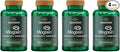 Swanson Magnesium L-Threonate Brain and Cognitive Health Supplement for Professionals Seeking Mental Clarity - 96 mg Magnesium per Serving (90 Vegan Capsules 4 Pack)