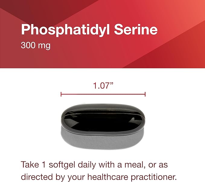 PROTOCOL FOR LIFE BALANCE Phosphatidylserine 300mg - Supports Brain Functions &amp Memory Health* - Phosphatidylserine Supplement - Keto Friendly &amp Egg Free - 50 Softgels
