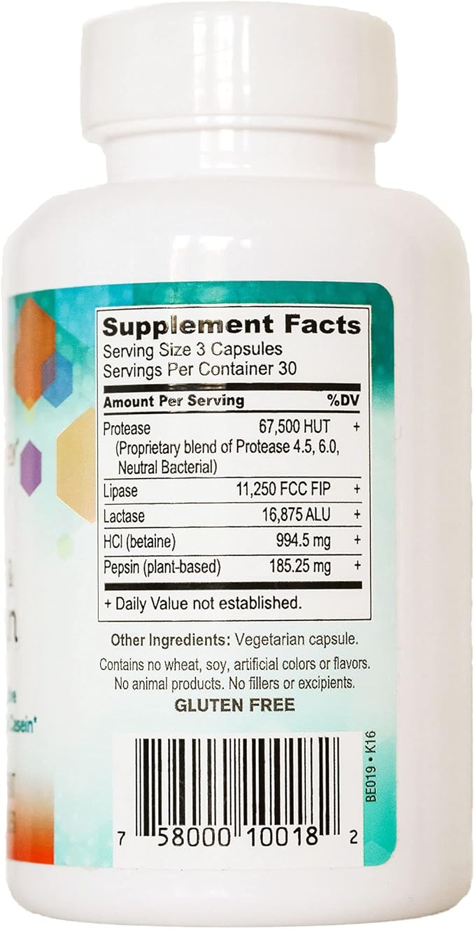 Body Ecology Assist Dairy and Protein | High Potency Supplements for Effective Digestion of Lactose and Casein | Supports Healthy Digestion | 90 Vegetarian Count