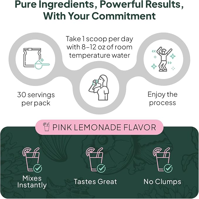 Organics Ocean Krealyte Fusion - Instantized Creatine Monohydrate Powder with Electrolytes - Muscle Strength Endurance &amp Hydration Support - Vegan Sugar-Free Pink Lemonade Flavor - 120 Servings