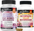 BioSchwartz Herbal Menopause Supplement with Black Cohosh (1 Month Supply) Plus Prebiotics and Probiotics with Digestive Enzymes for Women (1 Month Supply)