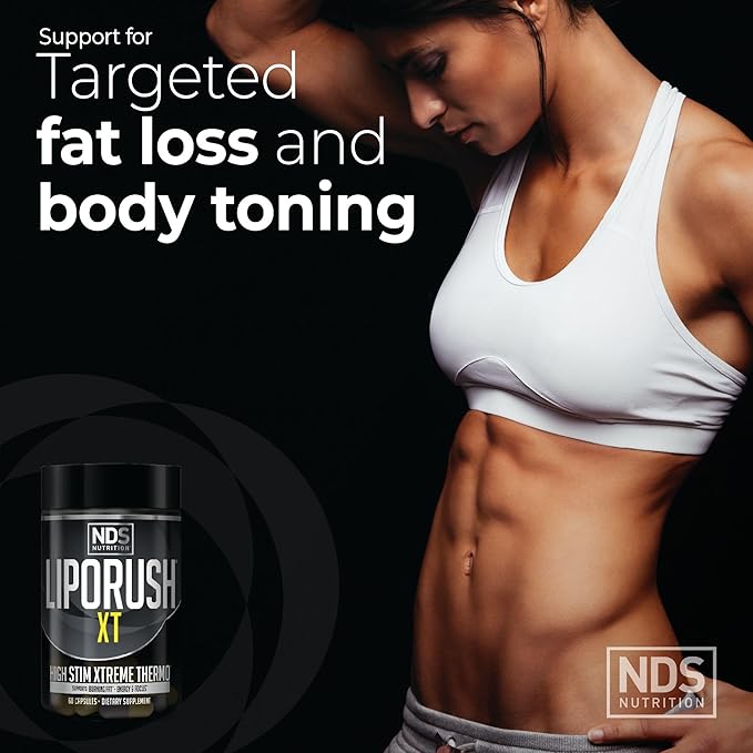 NDS Nutrition XT - Super Concentrated Thermogenic with L-Carnitine &amp Teacrine for Shredding Fat - Supports Maximum Energy Focus Calorie Burning Diuretic Appetite Control (60 Capsules)