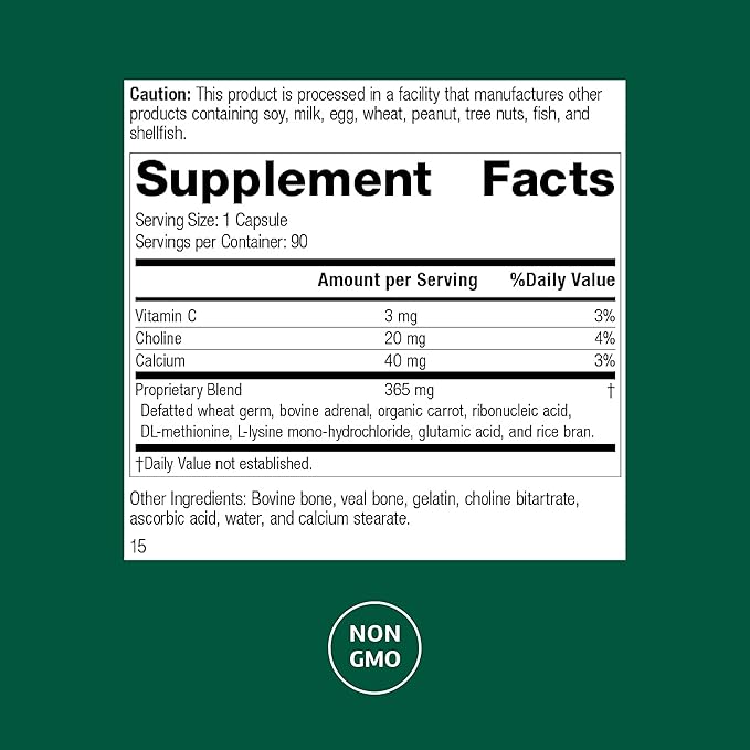 Standard Process Protefood - Protein Metabolism Support Supplement - Aids Bone &amp Immune Health - Whole Food-Based Supplement for Cellular Health Support - Includes Calcium &amp Vitamin C - 90 Cap