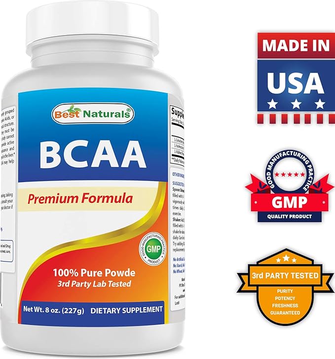BCAA Powder 8 OZ &amp L-Glutamine Pure Powder 1 LB