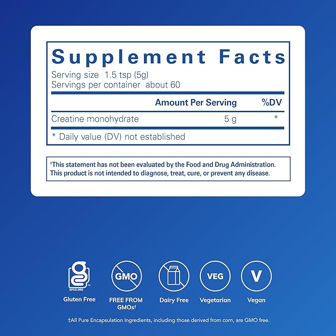 Pure Encapsulations Creatine (315 g) &amp Muscle Repair+ (60 Capsules) Bundle - Supports Muscle Strength Performance &amp Recovery* - Athletic Dietary Supplement - Gluten-Free Non-GMO Hypoallerge