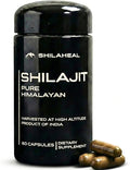 Natural Himalayan Shilajit Capsules - High Fulvic Acid &amp 85+ Trace Minerals Lab-Tested for Purity Natural Supplement for Immune Support &amp Cognitive Health 60 Vegan Capsules