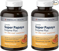 American Health Super Papaya Enzyme Plus - 360 Chewable Tablets Pack of 2 - The After-Meal Supplement - Non-GMO - 240 Total Servings