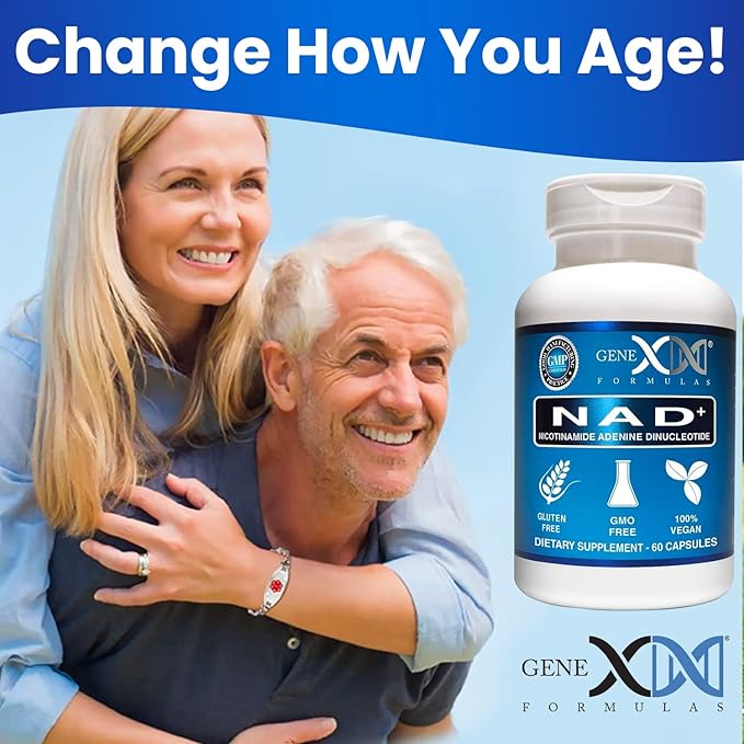 Genex Formulas NAD+ 250mg Serving 60 Capsules Nicotinamide Adenine Dinucleotide (Actual NAD+ Not a Precursor) (1)