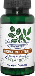 Vitanica Horse Chestnut Promotes Vein and Capillary Strength &amp Circulation Vegan/Vegetarian 60 Capsules