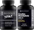 Nugenix Essentials Creatine Monohydrate and Total-T Testosterone Booster for Men