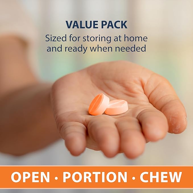 TRUEplus Glucose Tablets Chewable Orange Flavor 15g Fast-Acting Carbohydrates Fat Free Gluten Free Raise Low Blood Sugar and Boost Energy 50 Count 3 Bottles