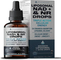 Liposomal NAD+ &amp NR Drops – 5X Superior Absorption Cellular Energy &amp Anti-Aging Longevity Supplement for Men &amp Women Liquid Nicotinamide Riboside 60mL (2 fl oz)