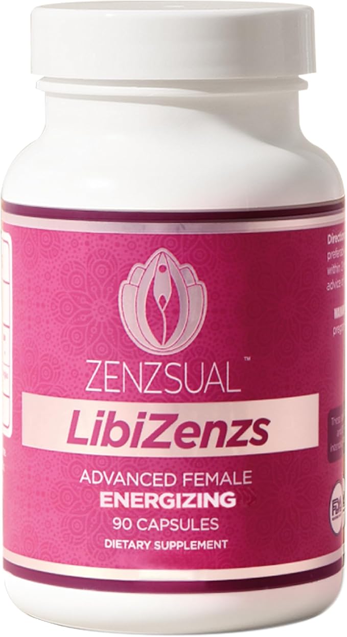 ZENZSUAL Libizenzs – Plant-Based Energy Support Supplement for Women – Caffeine-Free with Maca Root Ashwagandha &amp Ginseng – Supports Daily Stamina Focus &amp Well-Being – 90 Vegan Capsules