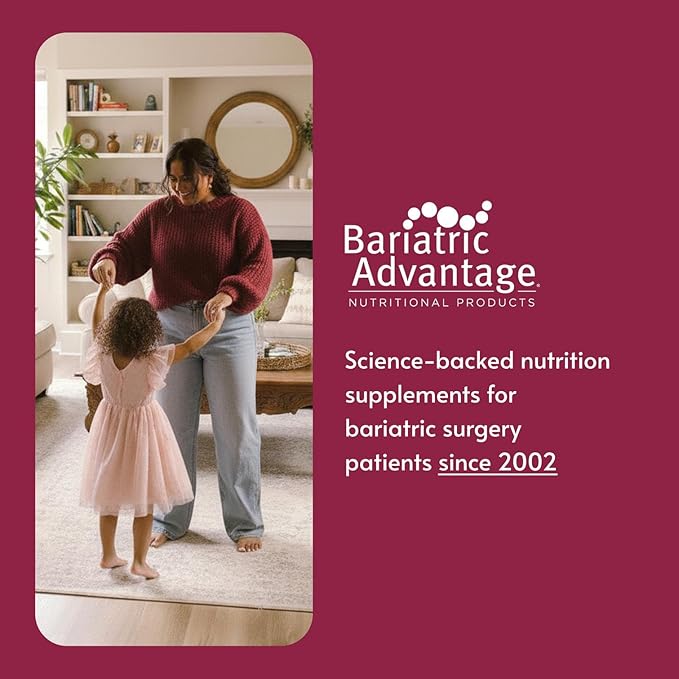 Bariatric Advantage Chewable Ultra Solo Without Iron - Once-Per-Day Daily Multivitamin - for Bariatric Surgery Patients - Thiamin Vitamin A &amp More - Gluten-Free - Citrus - 30 Count