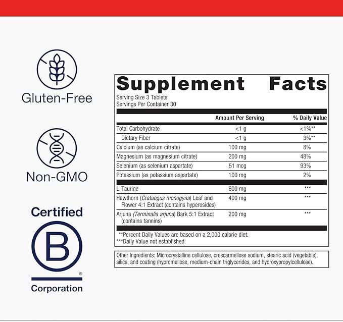 Metagenics Cardiogenics Intensive Care - Heart Health Supplement* - with Arjuna Bark Hawthorn Leaf Magnesium Calcium Selenium &amp Amino Acids - SupportsHealthy Circulation* - 90 Tablets