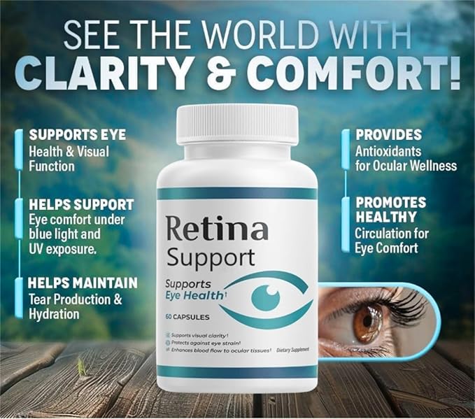 (Pack 3) Retina Supplement Capsules VisionClear Pills - Maximum Strength Supplement for VisionVitamin (180 Capsules)