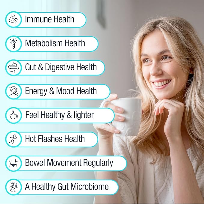 Menopause Supplements for Women 120 Billion CFU Probiotic 13-in-1 Herbs Probiotics Complex for Menopause Relief Hormone Balance Hot Flashes Night Sweats Mood Swings Gut &amp Immunity - 60 Cap