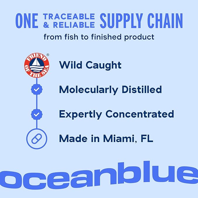 Oceanblue Omega-3 Bundle – 2100 Triple Strength 180ct + Essentials Everyday Omega Minis 60ct – High-Potency EPA DHA DPA with Vitamin D3 – Orange Flavor – Heart Brain &amp Immune Support - 2 Pack