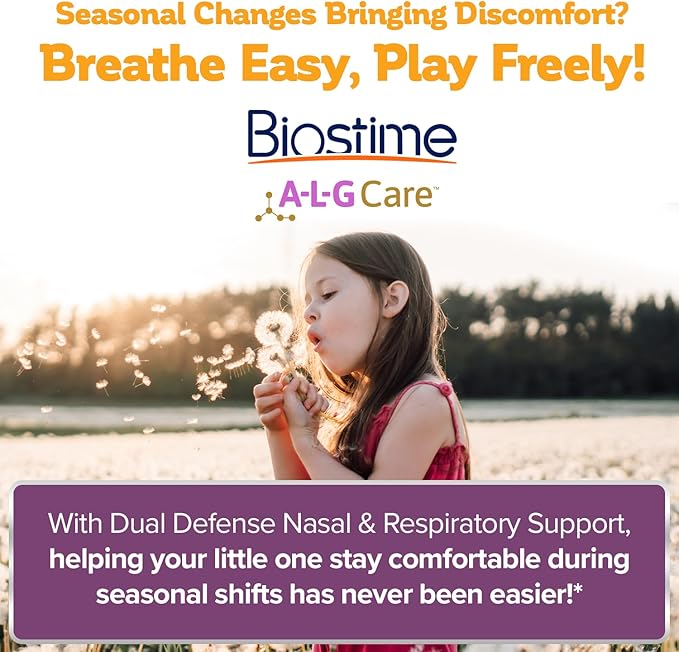 Biostime Baby &amp Kids Dual Defense – Nasal &amp Respiratory Support | Includes Probiotics for Immune Support | 5 Billion CFUs | 2’-FL HMO Prebiotic | Clinically Tested Strains | 28 Sachets