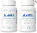 Biotics Research Li Zyme 50 micrograms Lithium as a Whole Food phytochemically Bound Lithium Highly bioavailable Supports Brain Function Memory and Mood Support 100 Tablets (Pack of 2)