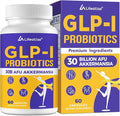 Lifeatlas GLP-l Supplement Probiotic | GLP-l with 30 Billion AFU Akkermansia Probiotic Akkermansia Probiotics for Women and Men Daily GLP-l Supplement 60 Caps