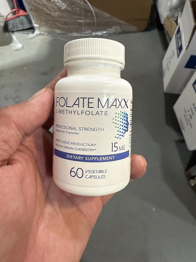 L-Methylfolate 15mg - 60 Capsules - Professional Strength Active Methyl Folate - 5-MTHF Supplement for Men &amp Women - Non GMO Gluten Free No Fillers