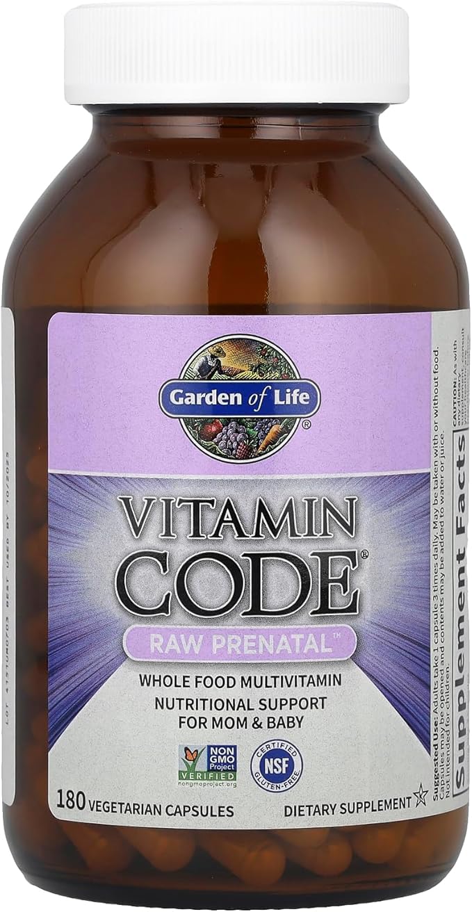 Garden Of Life Raw Vitamin Code Prenatal 180 Vegetarian Capsules