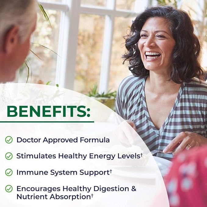 Super Greens Powder with Probiotics Prebiotics and Digestive Enzymes (30 Servings) Plus Advanced Strength Pre and Probiotics Supplement with Digestive Enzymes (2 Month Supply)